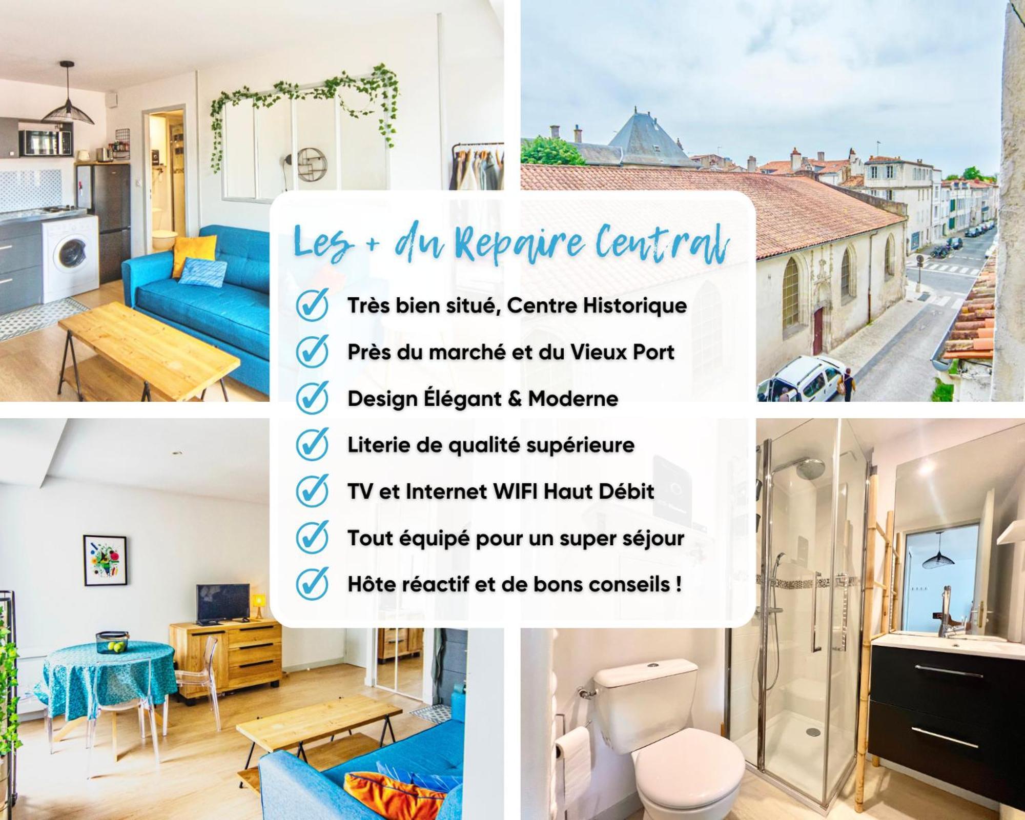 Repaire Central - Chic & Moderne - Wifi Gratuit - Parfaitement Equipe - Centre-Ville Historique Ла-Рошель Экстерьер фото
